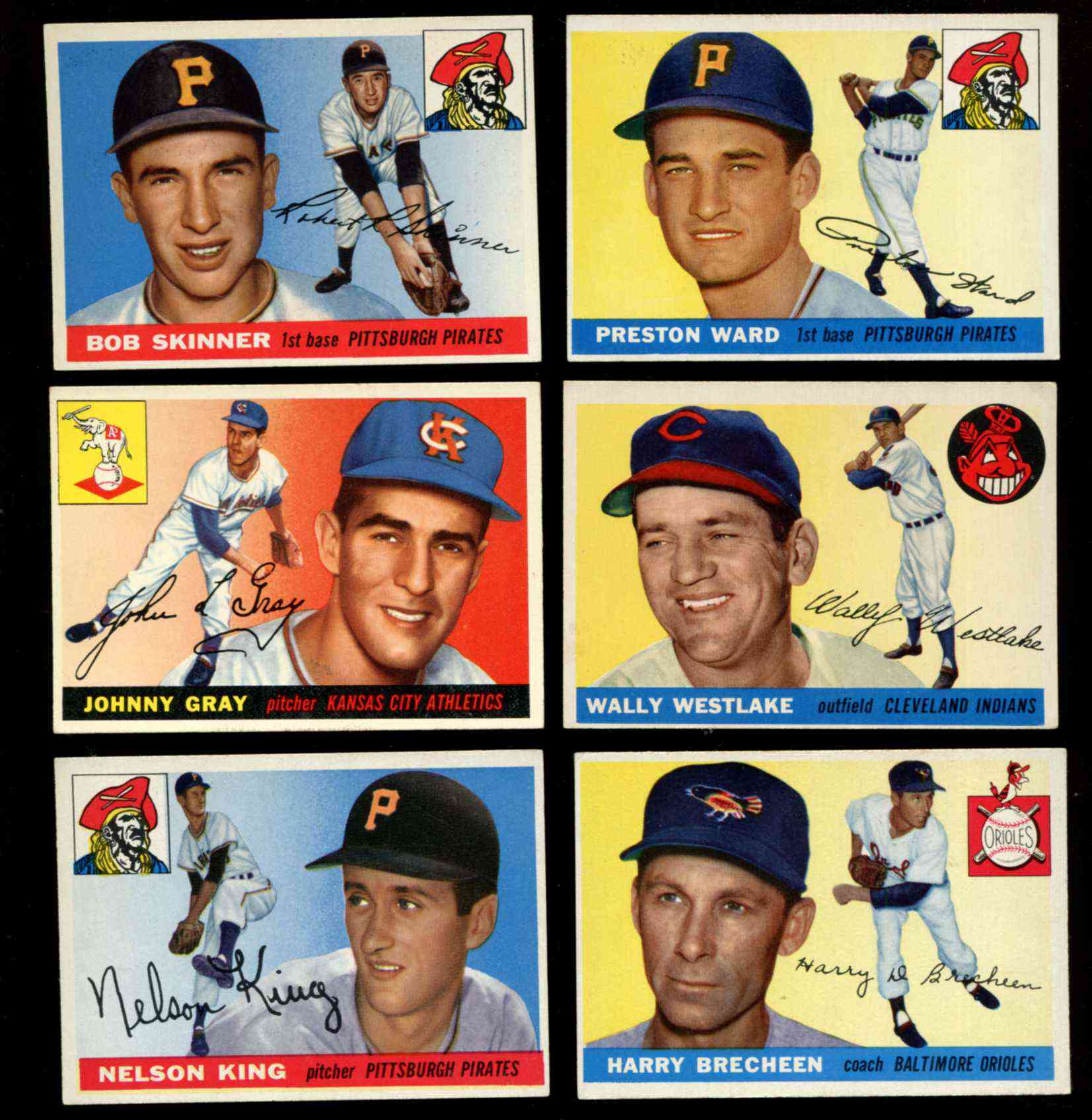 1955 Topps #102 Wally Westlake (Indians) Baseball cards value