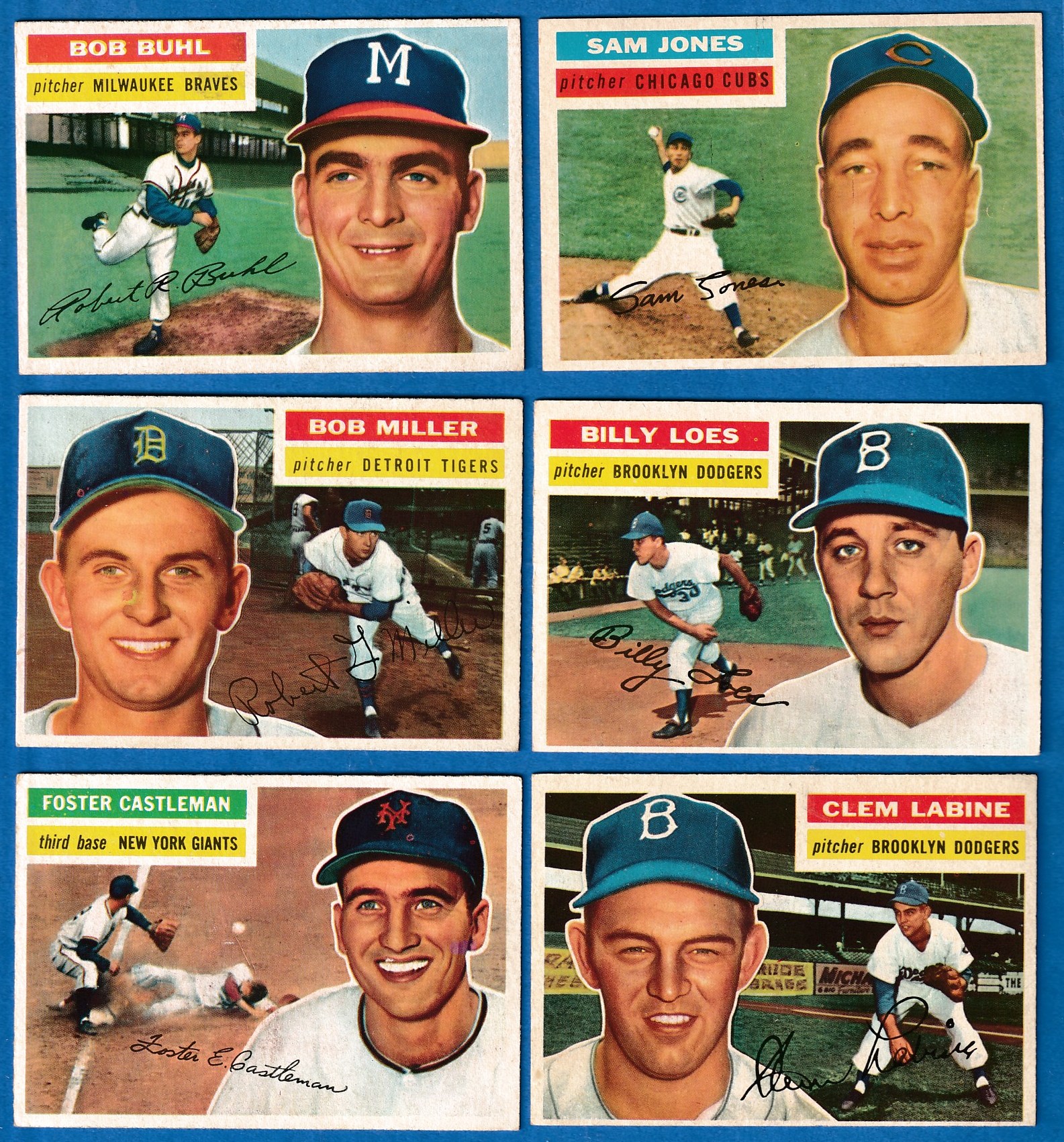 1956 Topps #244 Bob Buhl (Braves) Baseball cards value