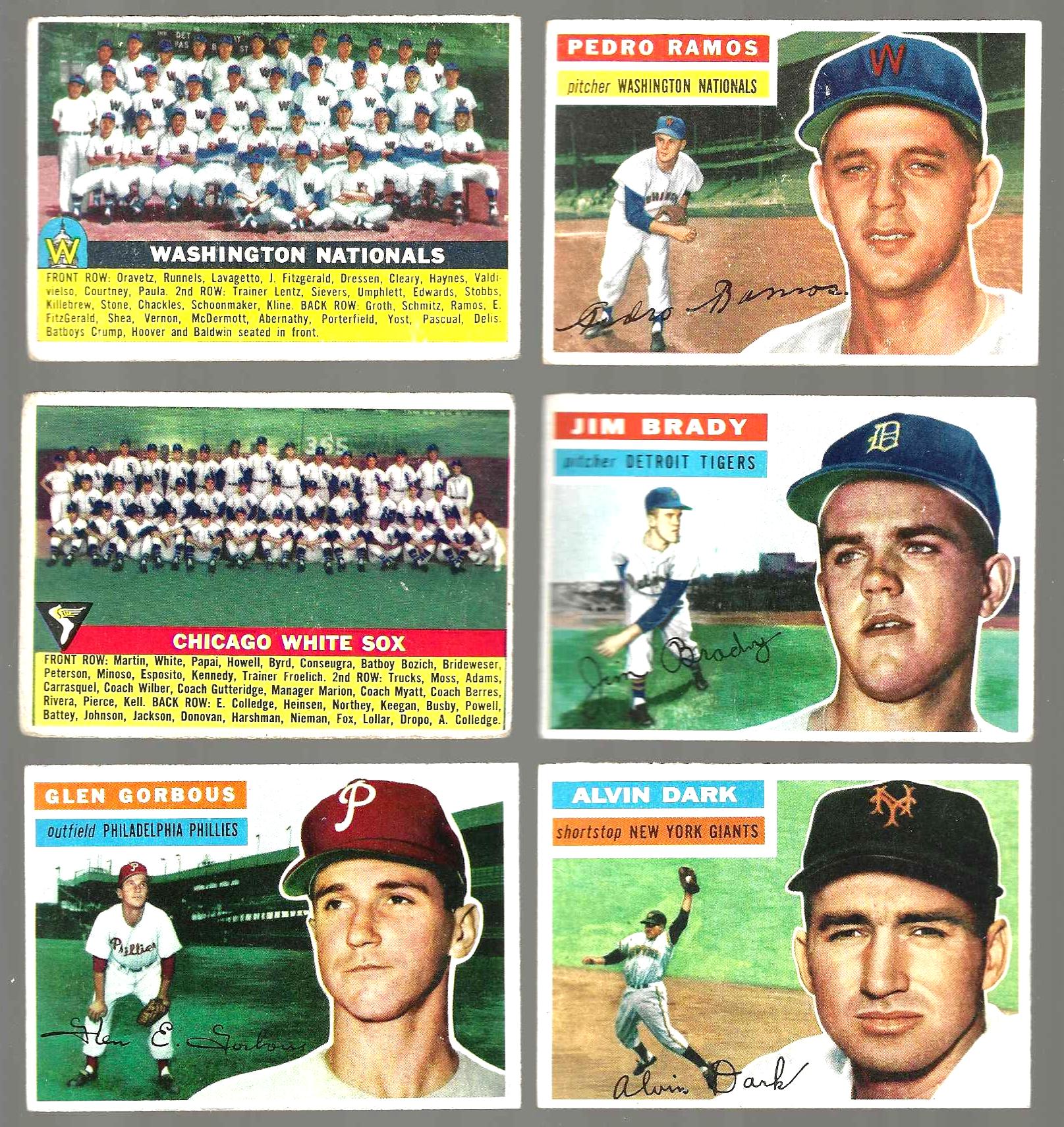 1956 Topps #146 Washington Nationals TEAM card [#] (Senators) Baseball cards value
