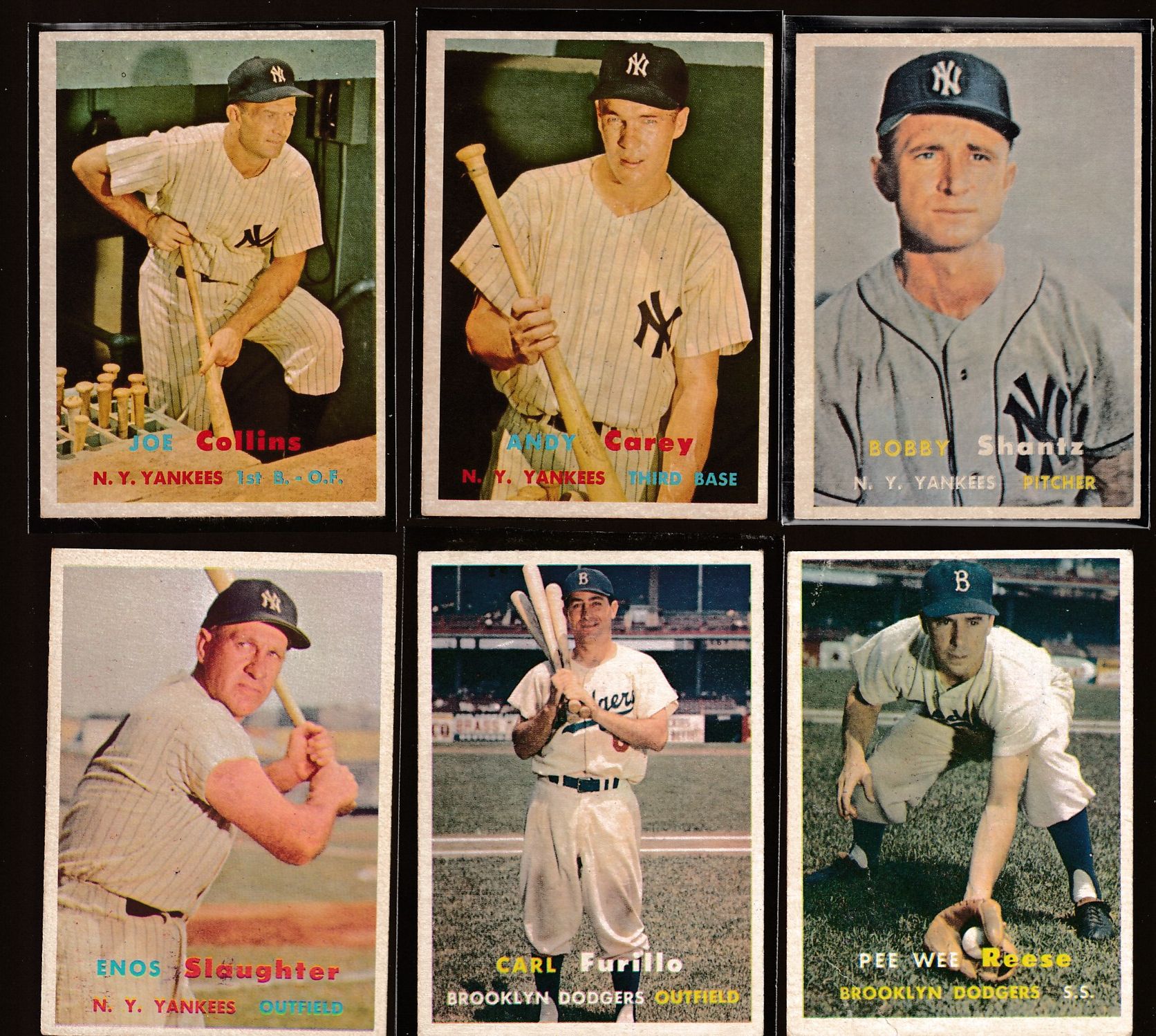1957 Topps #290 Andy Carey SCARCE MID SERIES (Yankees) Baseball cards value