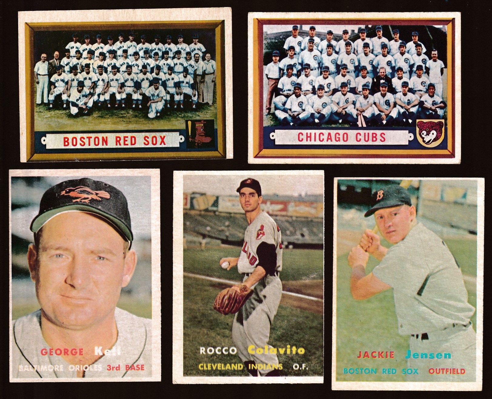 1957 Topps #220 Jackie Jensen (Red Sox) Baseball cards value