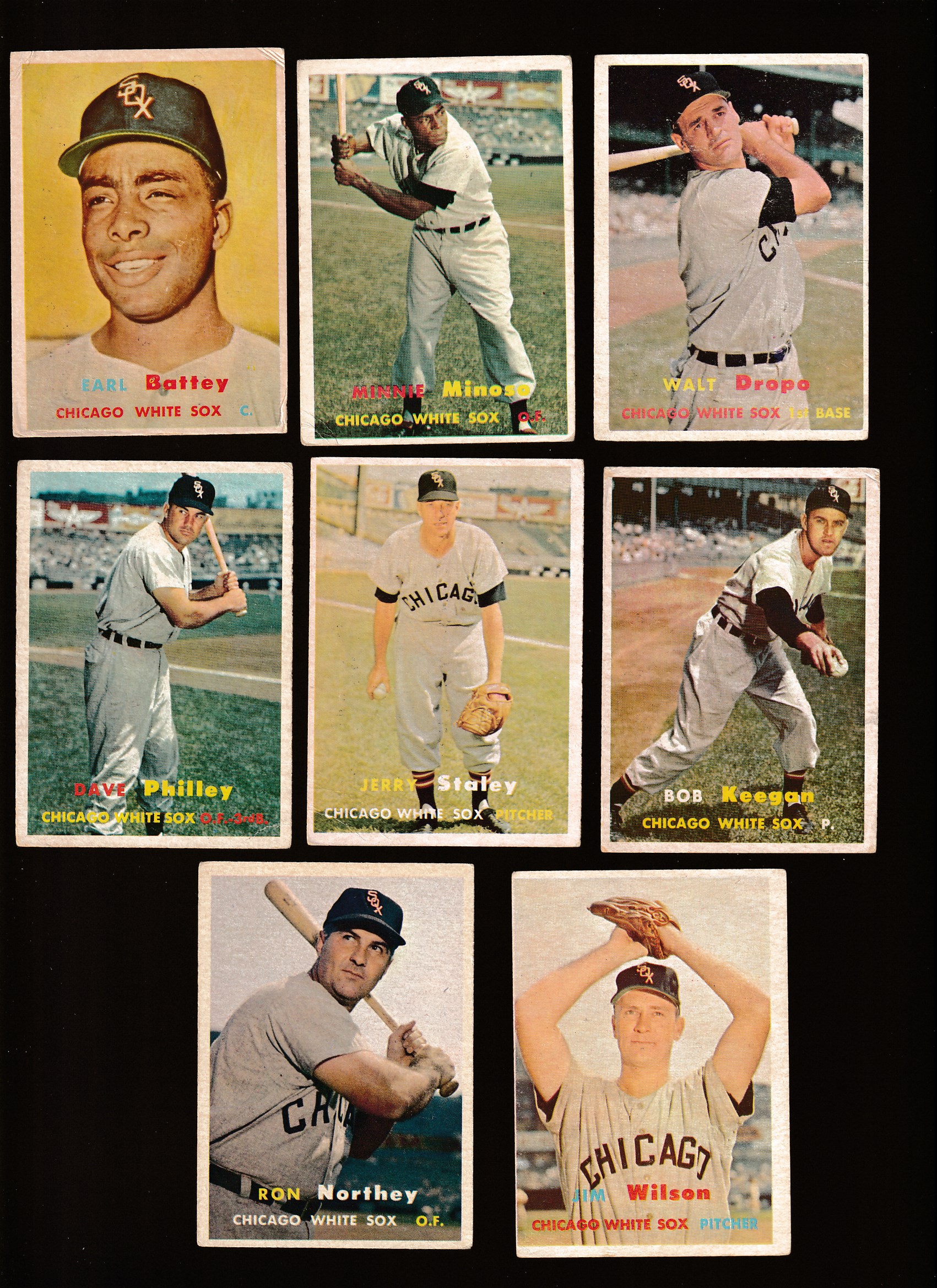 1957 Topps  - Chicago WHITE SOX - Starter Team Set/Lot - (11) different Baseball cards value