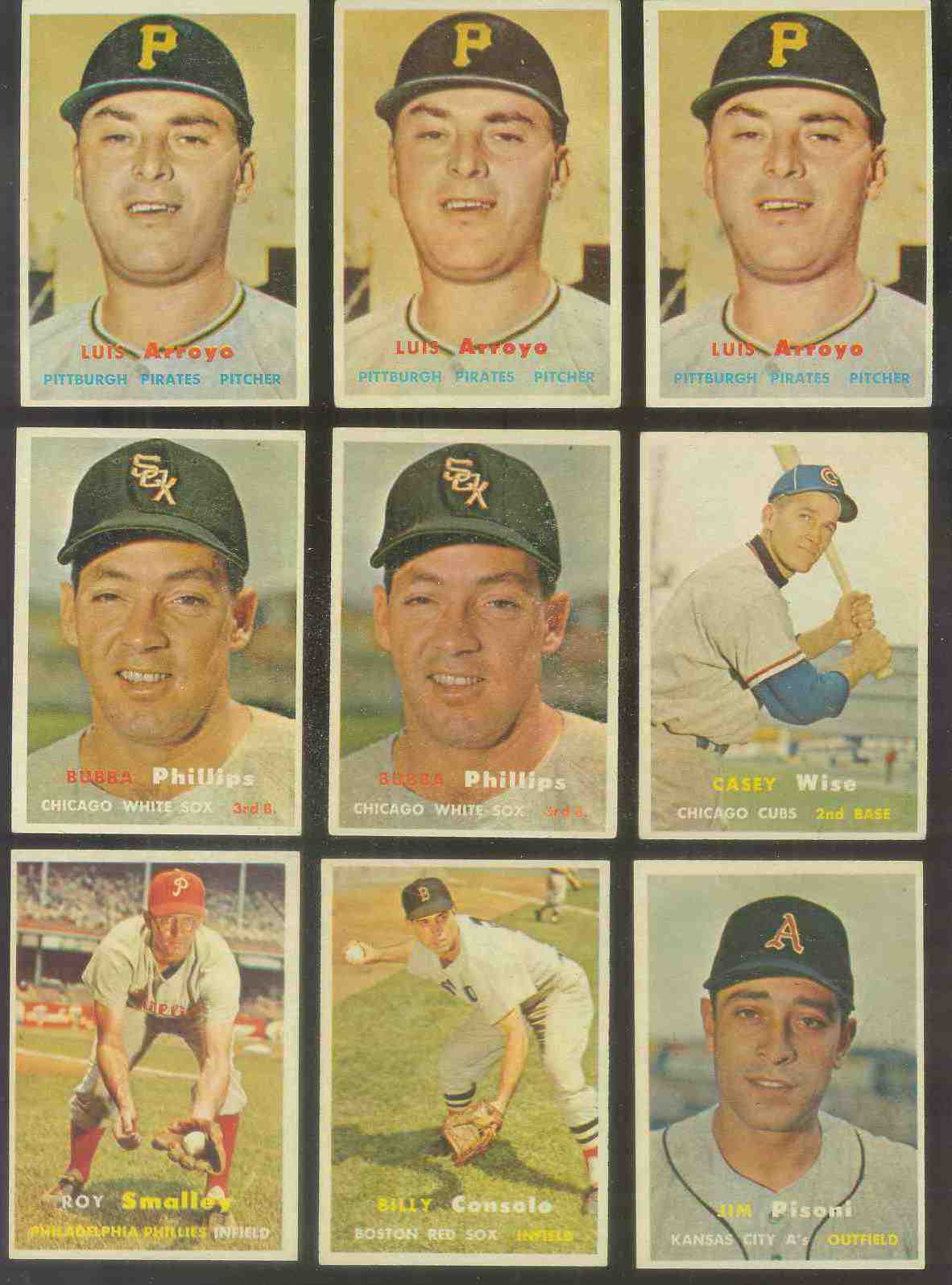 1957 Topps #394 Luis Arroyo (Pirates) Baseball cards value