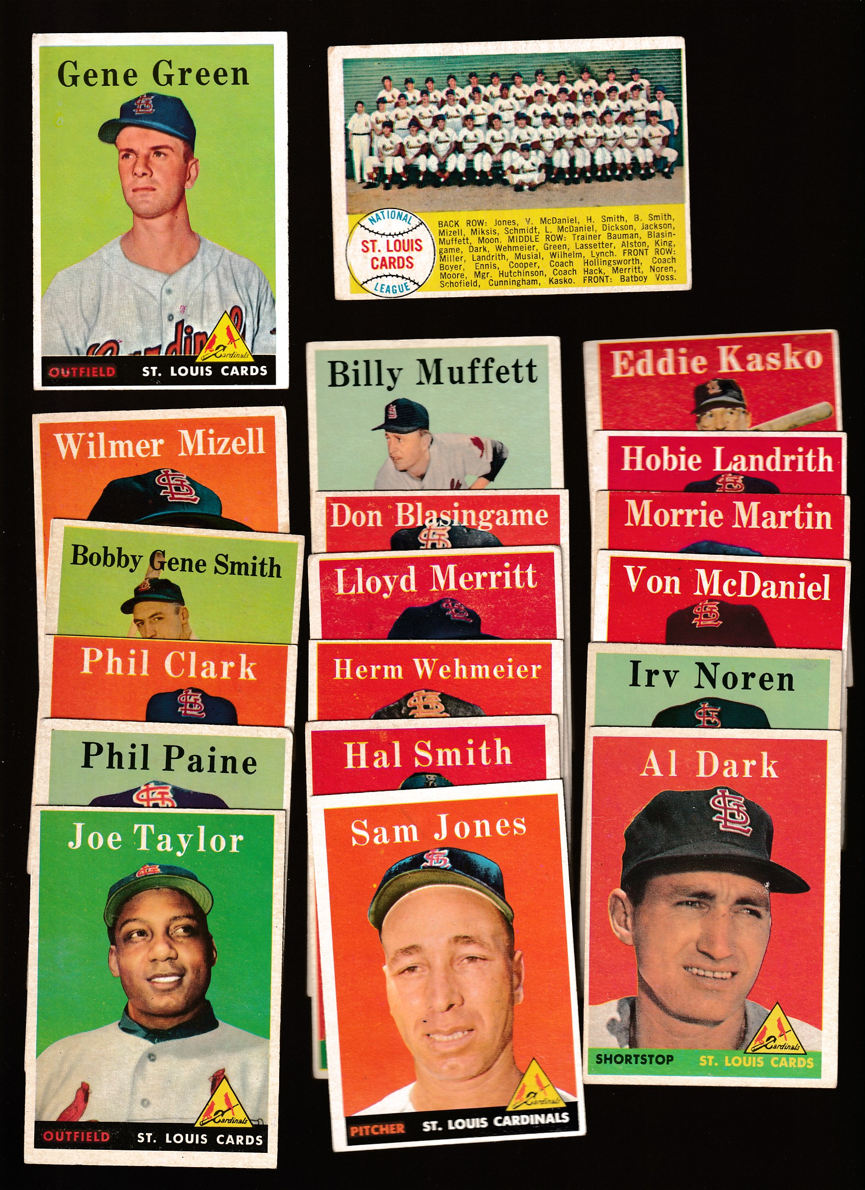 1958 Topps  - CARDINALS Starter Team Set (25/27) Baseball cards value