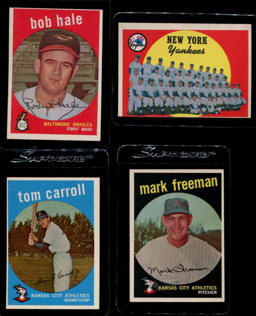 1959 Topps #510 Yankees TEAM card SCARCE HIGH # Baseball cards value