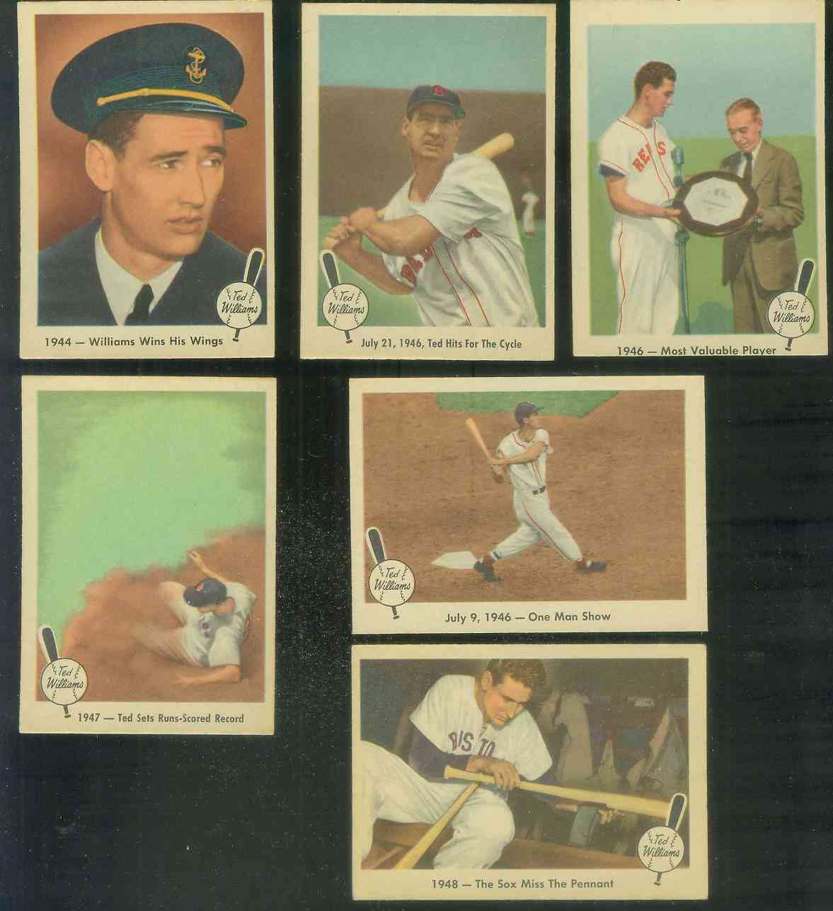 1959 Fleer Ted Williams #29 'July 21,1946-Ted Hits for the Cycle' (Red Sox) Baseball cards value