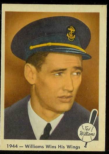 1959 Fleer Ted Williams #23 '1944 - Williams Wins His Wings' [#c] (Red Sox) Baseball cards value