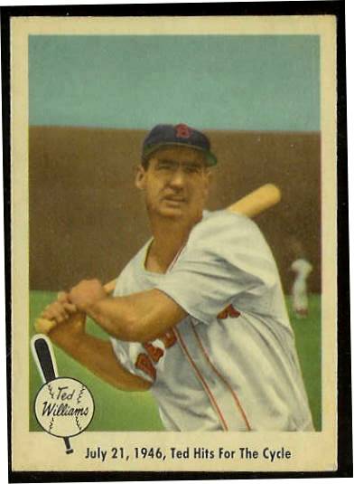 1959 Fleer Ted Williams #29 'July 21,1946-Ted Hits for the Cycle' (Red Sox) Baseball cards value