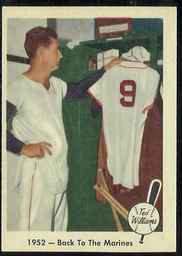 1959 Fleer Ted Williams #44 '1952 - Back to Marines' (Red Sox) Baseball cards value