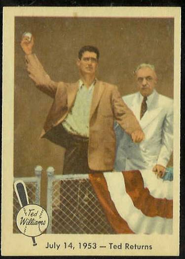 1959 Fleer Ted Williams #48 'July 14,1953 - Ted Returns' [#a] (Red Sox) Baseball cards value
