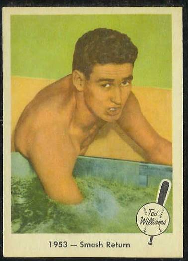1959 Fleer Ted Williams #49 '1953 - Smash Return' (Red Sox) Baseball cards value