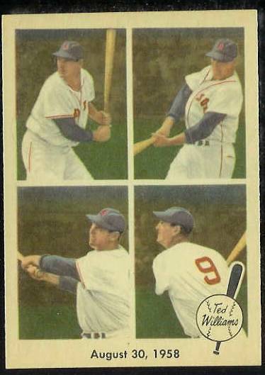 1959 Fleer Ted Williams #65 'August 30, 1958' [#a] (Red Sox) Baseball cards value