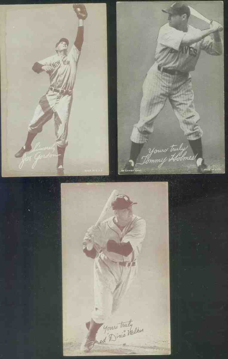 1939-46 Salutation Exhibits #53 Fred 'Dixie' Walker ('D' blanked out) Baseball cards value