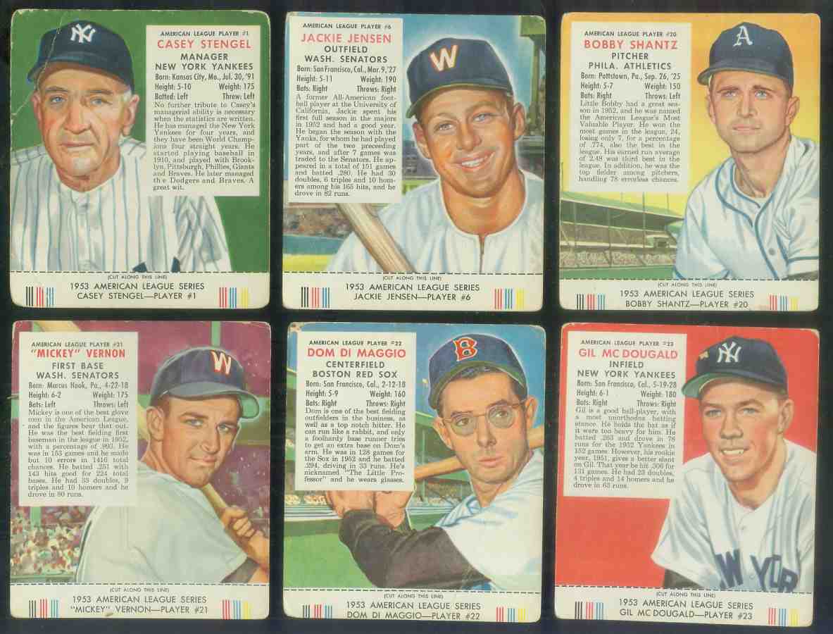 1953 Red Man w/TAB #AL23 Gil McDougald [#x] (Yankees) Baseball cards value