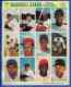  1969 MLBPA Stamps - COMPLETE SHEET of (12) w/Bill Mazeroski,Joe Torre...