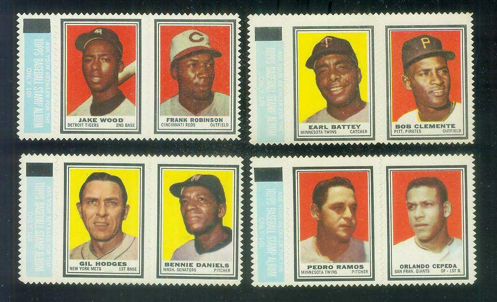   Pedro Ramos/ORLANDO CEPEDA - 1962 Topps STAMP PANEL with TAB !!! Baseball cards value