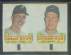 1966 Topps RUB-OFFS  - PANEL-OF-2 with Ron Santo and Pete Ward