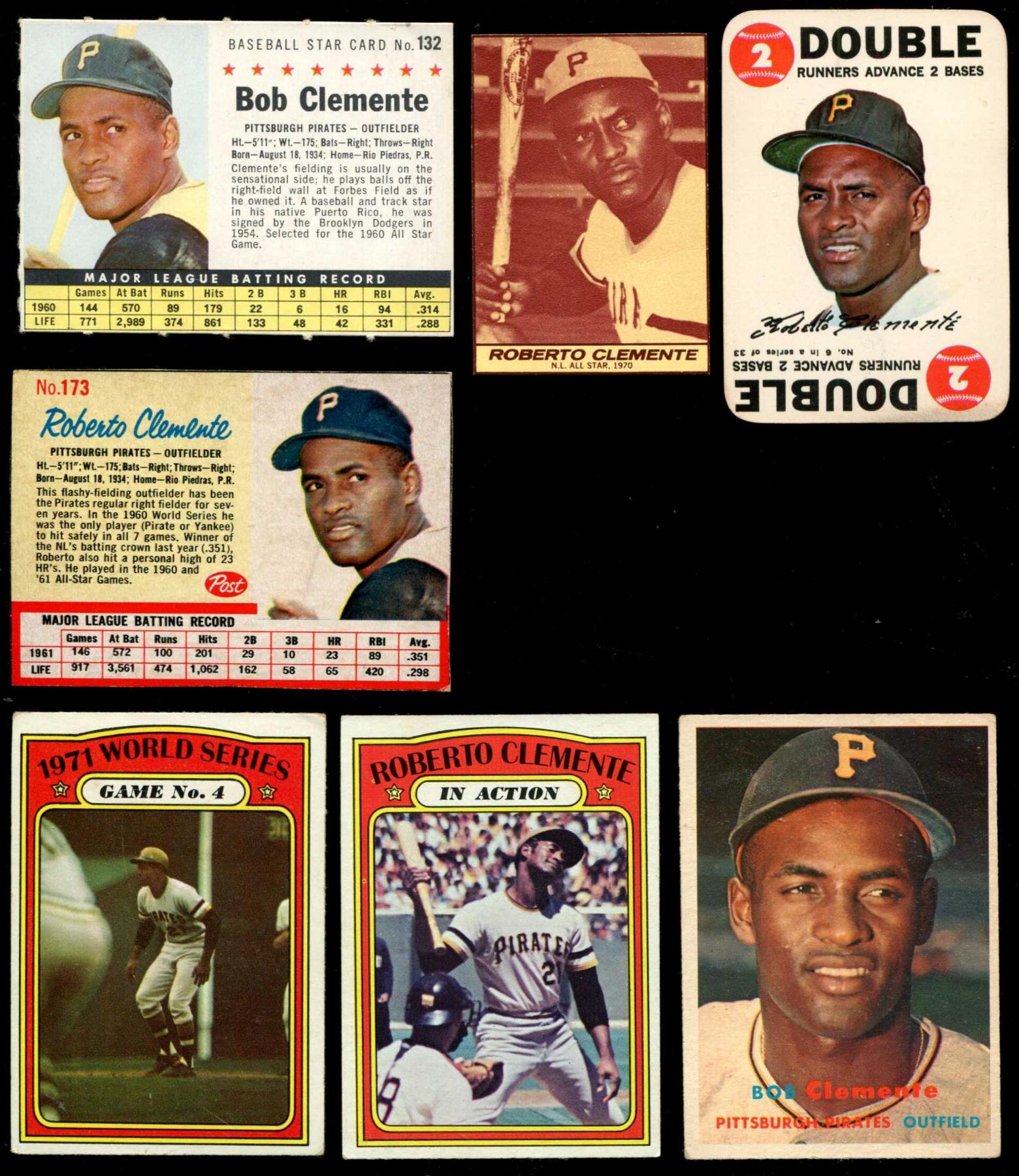 1961 Post #132 Roberto Clemente [COM] (Pirates) Baseball cards value