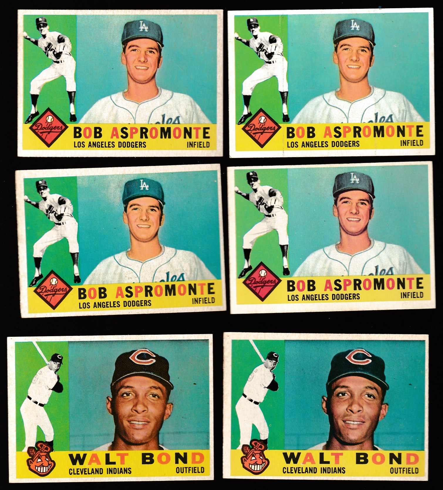 1960 Topps #547 Bob Aspromonte SCARCE HIGH NUMBER (Dodgers) Baseball cards value