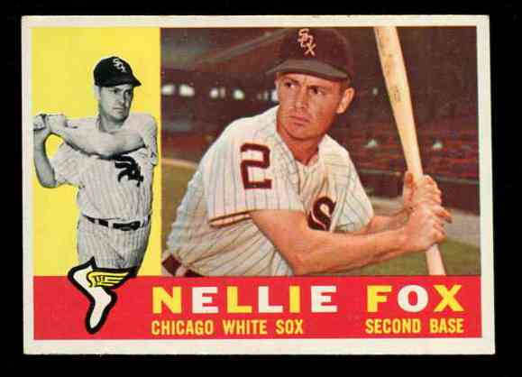 1960 Topps #100 Nellie Fox [#] (White Sox) Baseball cards value
