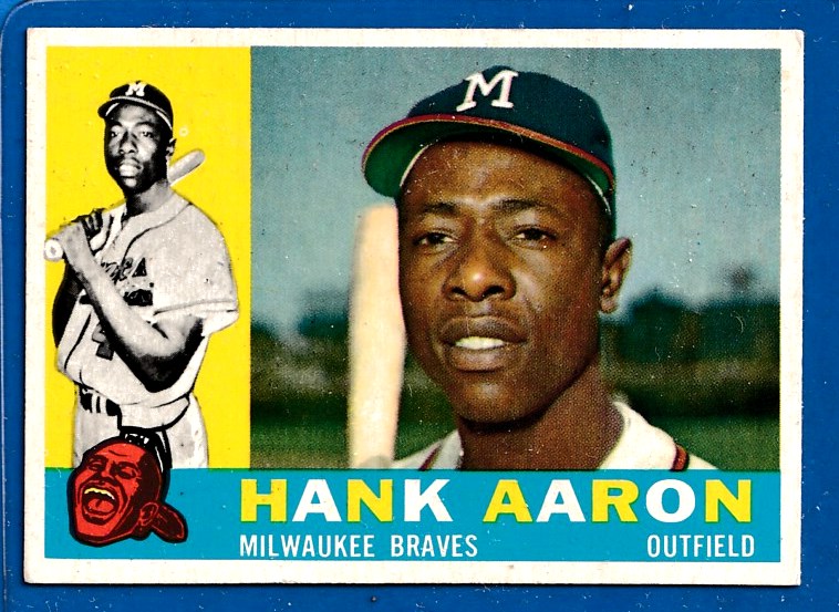 1960 Topps #300 Hank Aaron [#] (Braves) Baseball cards value