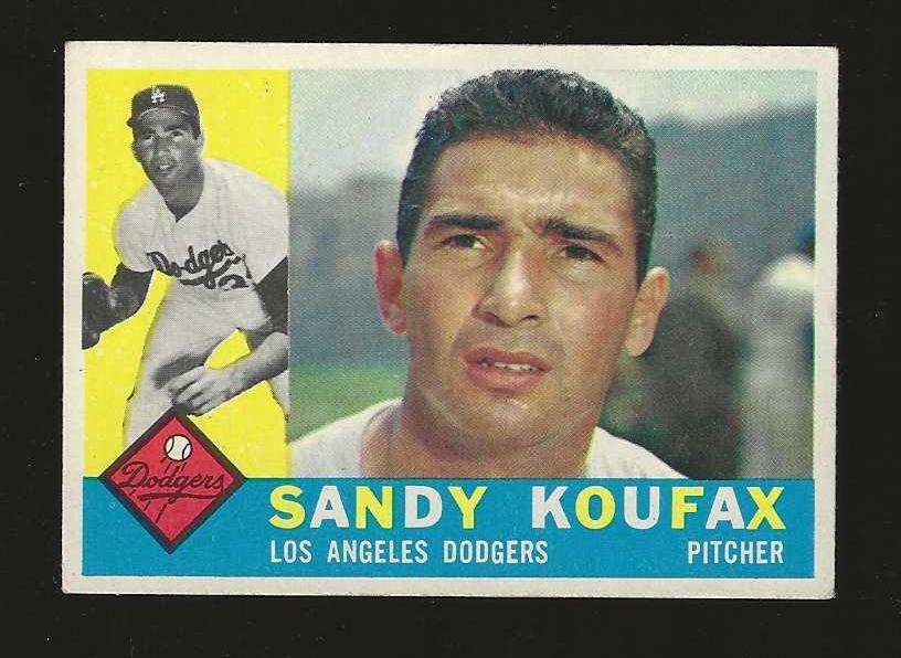1960 Topps #343 Sandy Koufax (Dodgers,HOF) Baseball cards value