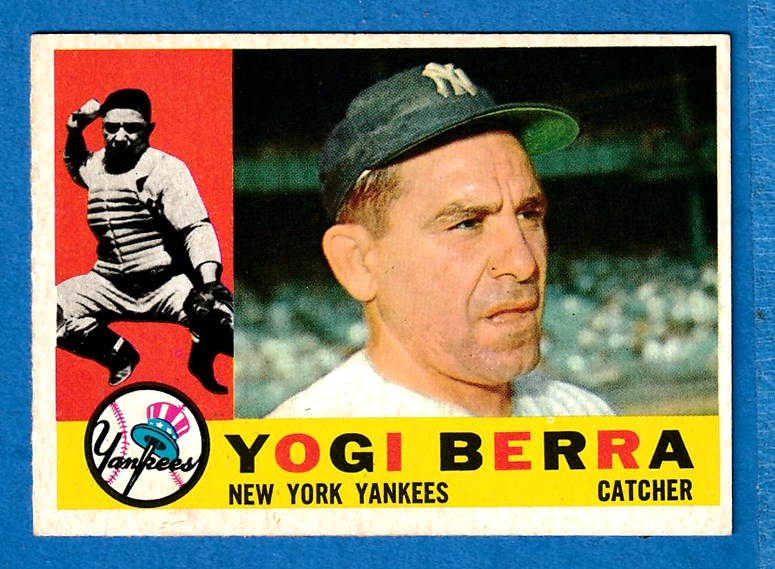 1960 Topps #480 Yogi Berra (Yankees) Baseball cards value