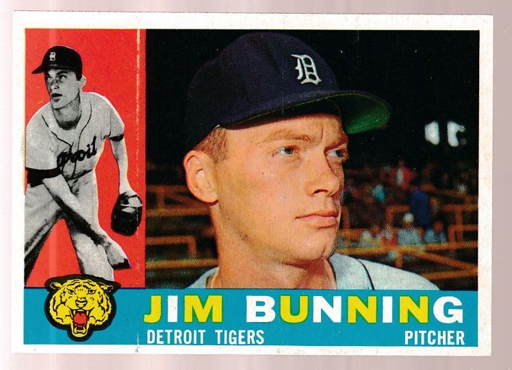 1960 Topps #502 Jim Bunning [#] (Tigers) Baseball cards value