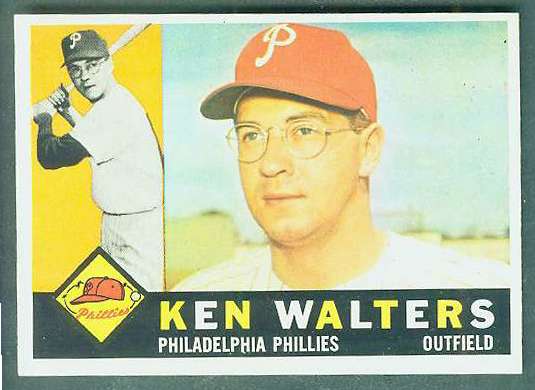 1960 Topps #511 Ken Walters SCARCE HIGH NUMBER (Phillies) Baseball cards value