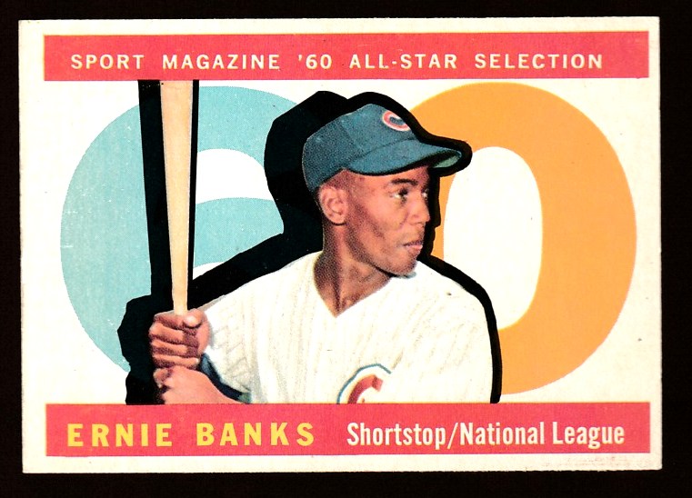 1960 Topps #560 Ernie Banks All-Star SCARCE HIGH NUMBER [#j] (Cubs) Baseball cards value