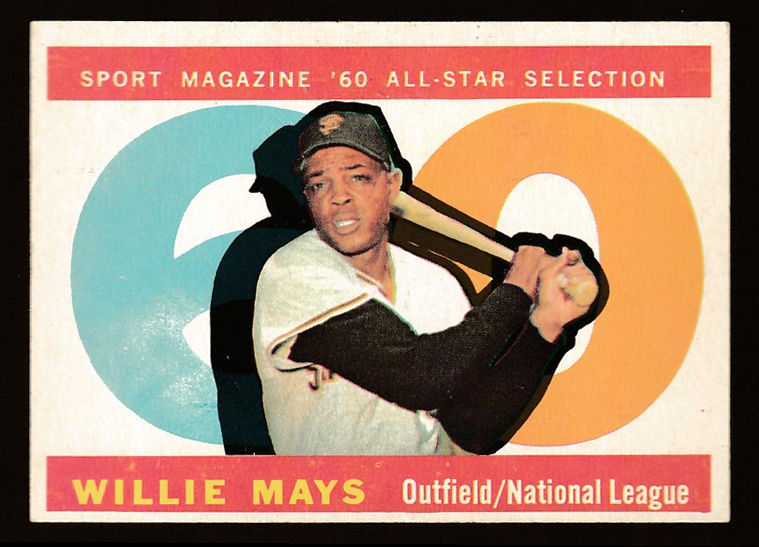 1960 Topps #564 Willie Mays All-Star SCARCE HIGH NUMBER [#] (Giants) Baseball cards value