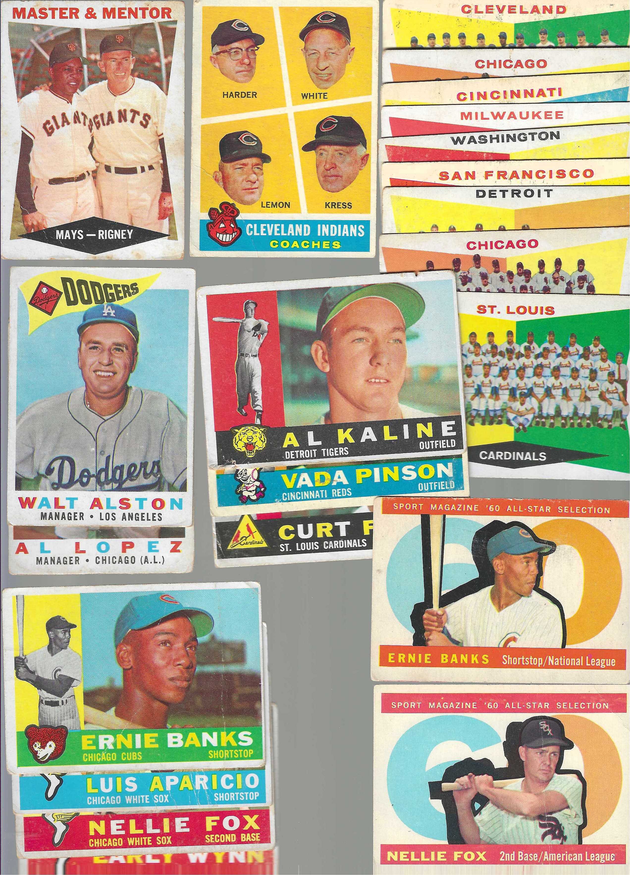 1960 Topps  -  LOWER GRADE Starter Set/Lot of (123) with HALL-of-FAMERS Baseball cards value