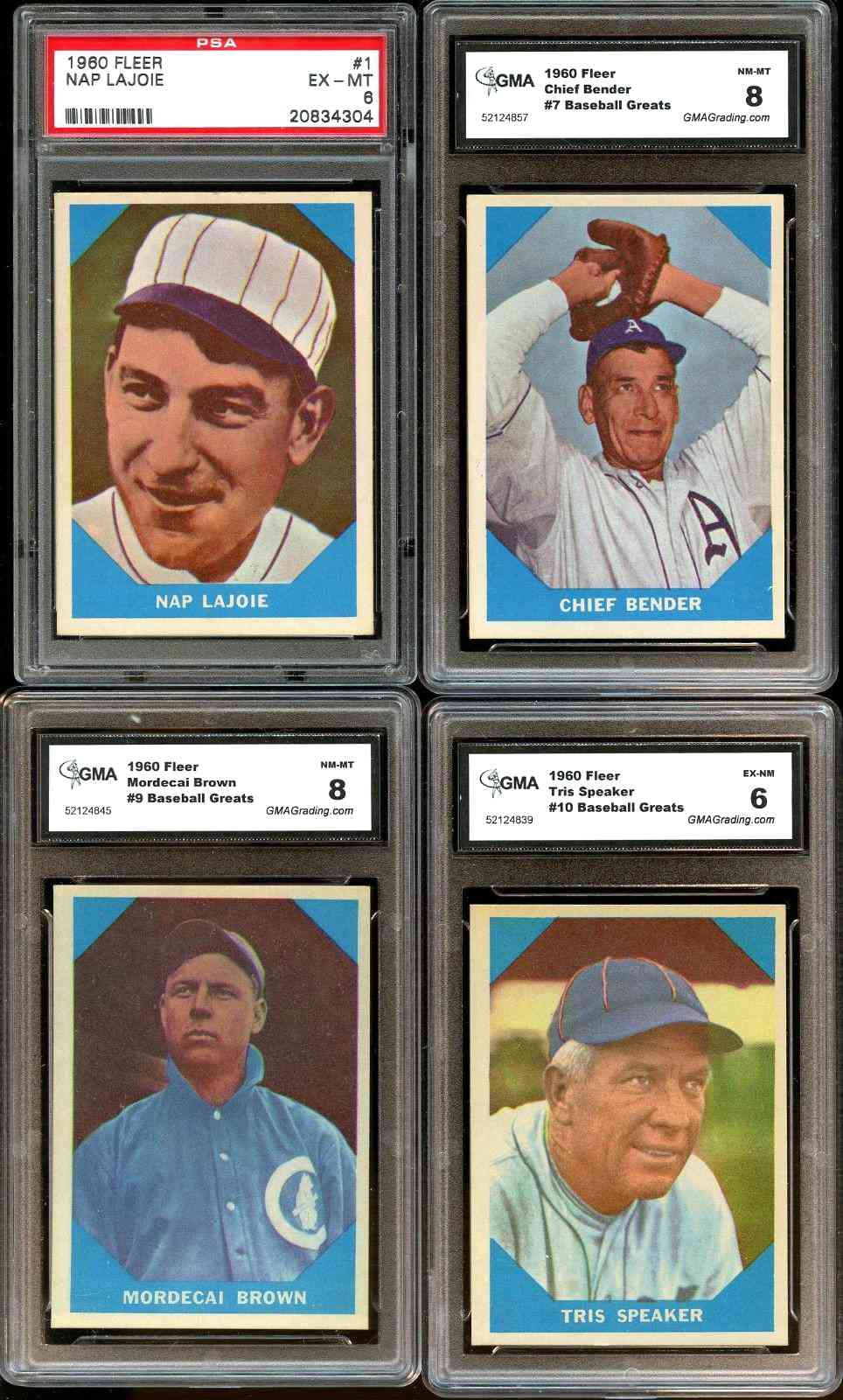1960 Fleer #  1 Napoleon Lajoie [#xg] (Philadelphia A's) Baseball cards value