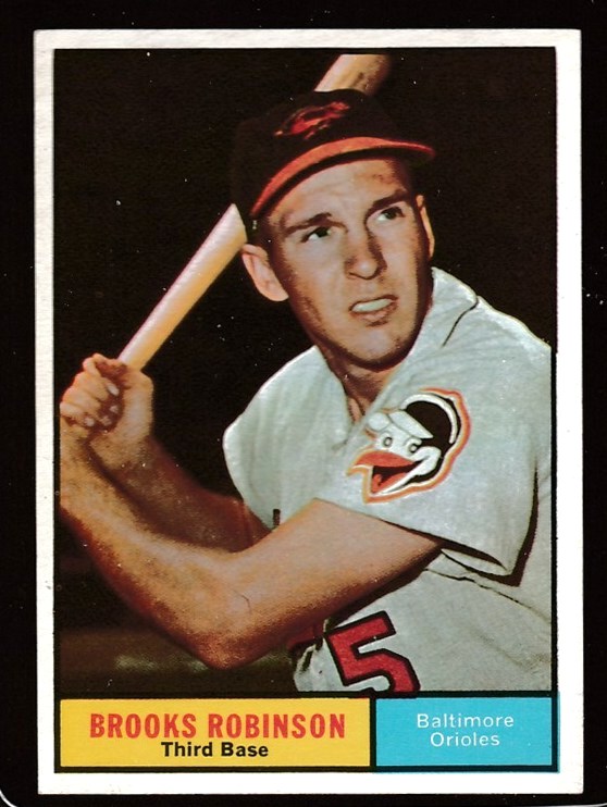 1961 Topps # 10 Brooks Robinson [#] (Orioles) Baseball cards value