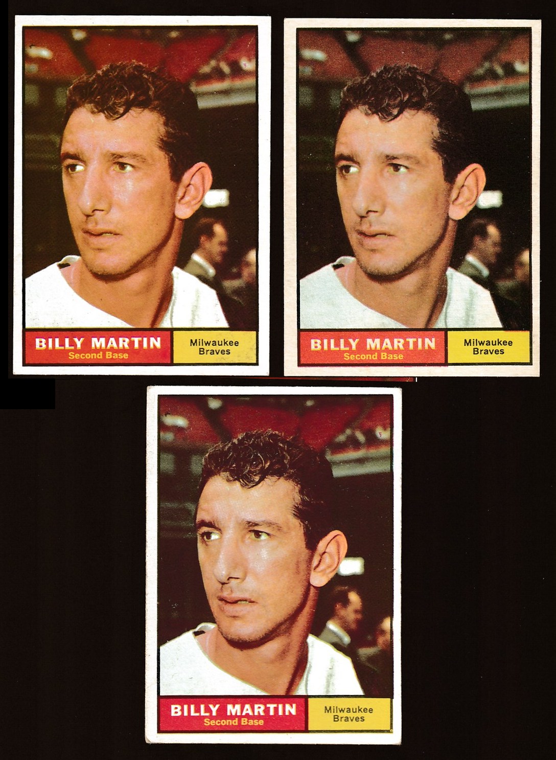 1961 Topps # 89 Billy Martin [#] (Braves) Baseball cards value