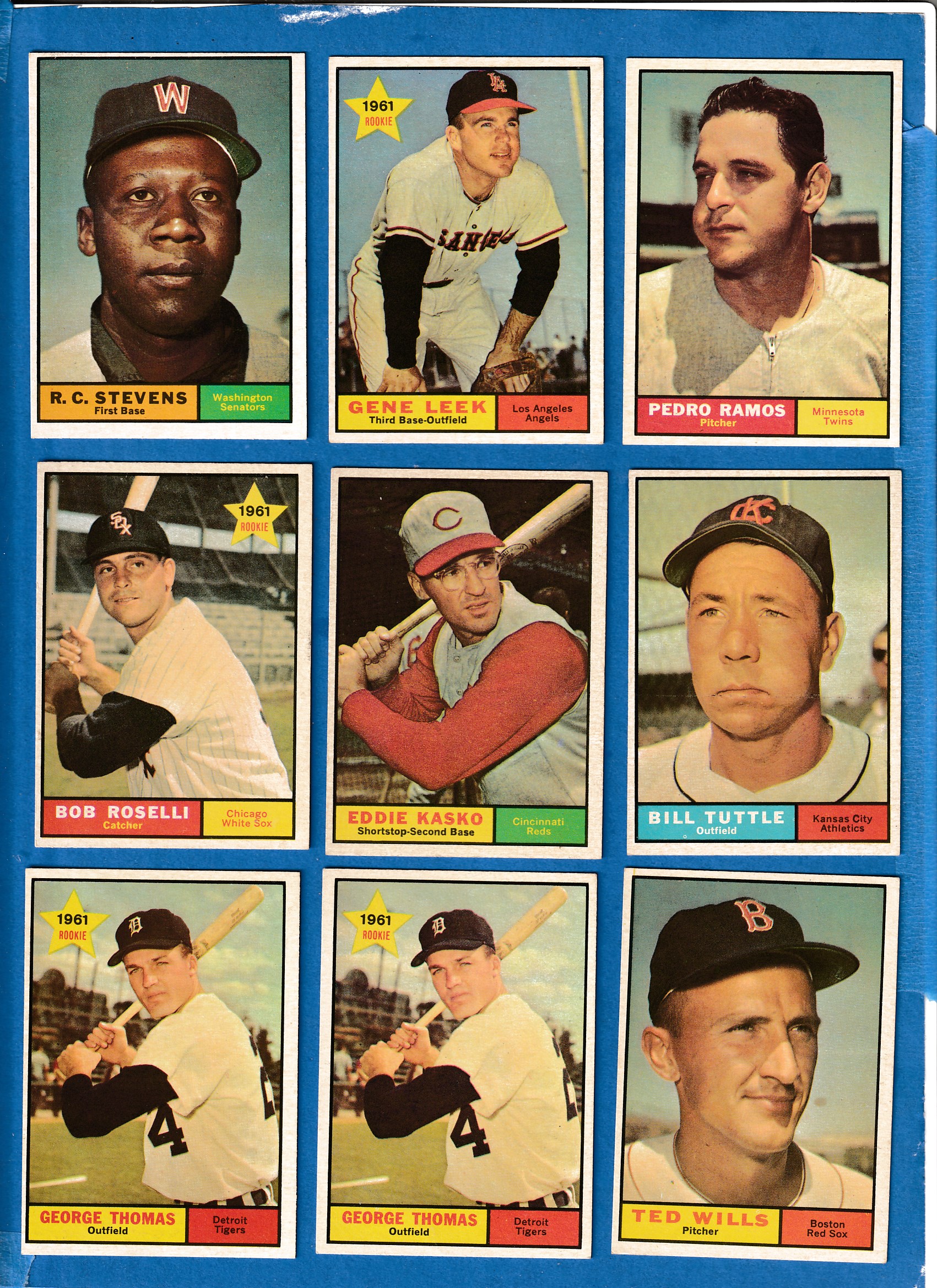 1961 Topps #527 Gene Leek SCARCE HIGH # (Angels) Baseball cards value
