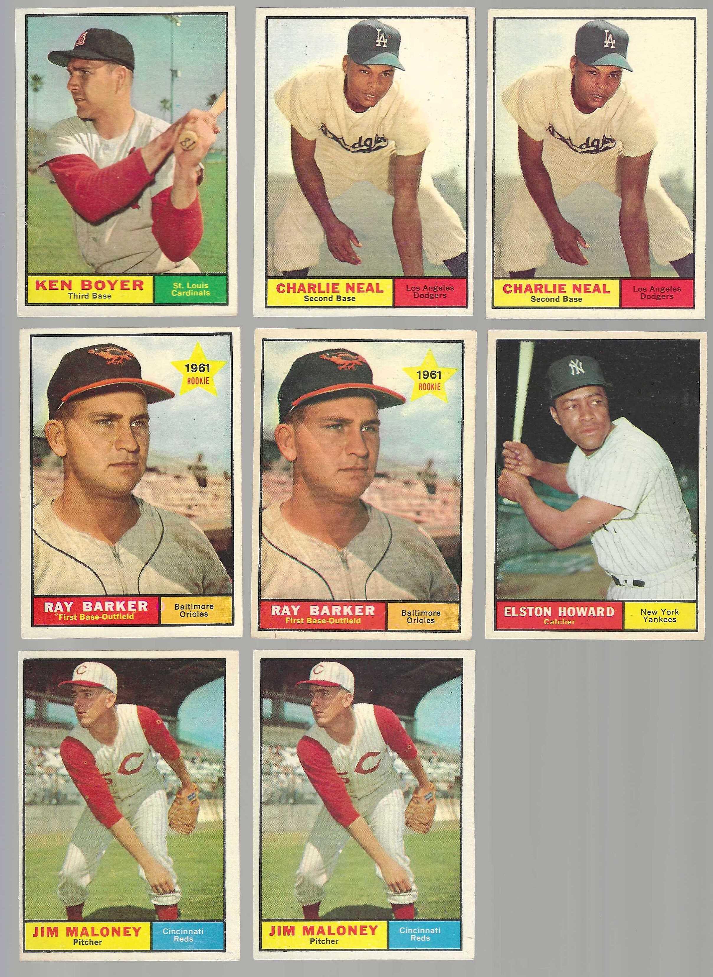 1961 Topps #495 Elston Howard (Yankees) Baseball cards value