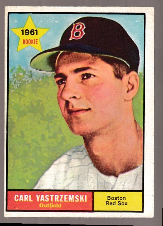 1961 Topps #287 Carl Yastrzemski (2nd year card) (Red Sox) Baseball cards value