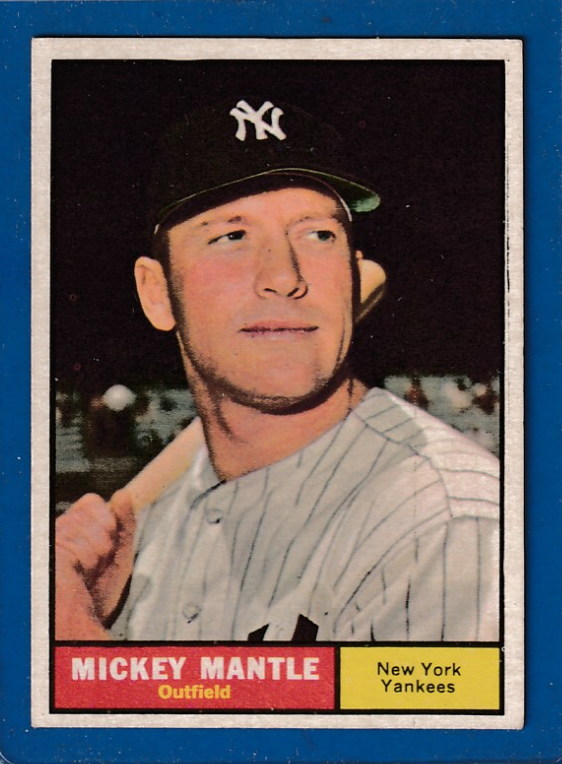 1961 Topps #300 Mickey Mantle (Yankees) Baseball cards value