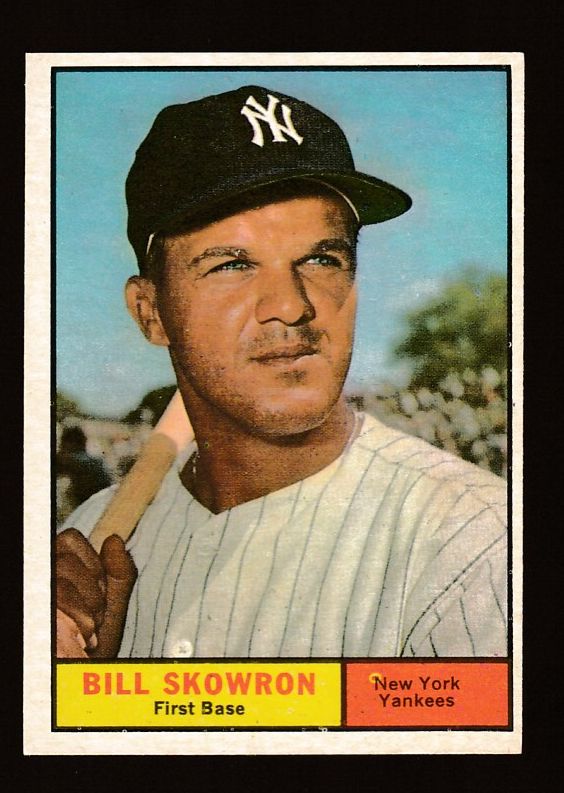 1961 Topps #371 Bill 'Moose' Skowron SHORT PRINT [#] (Yankees) Baseball cards value