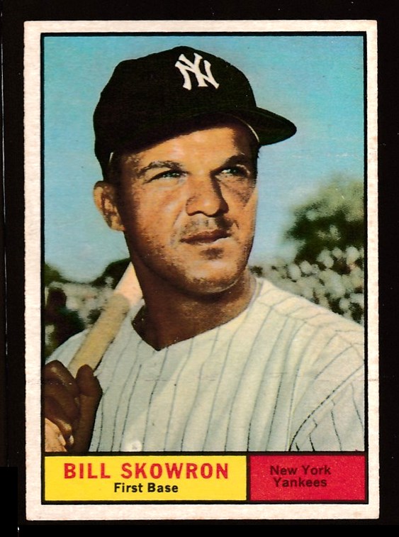 1961 Topps #371 Bill 'Moose' Skowron SHORT PRINT [#] (Yankees) Baseball cards value