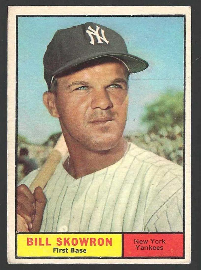 1961 Topps #371 Bill 'Moose' Skowron SHORT PRINT [#] (Yankees) Baseball cards value