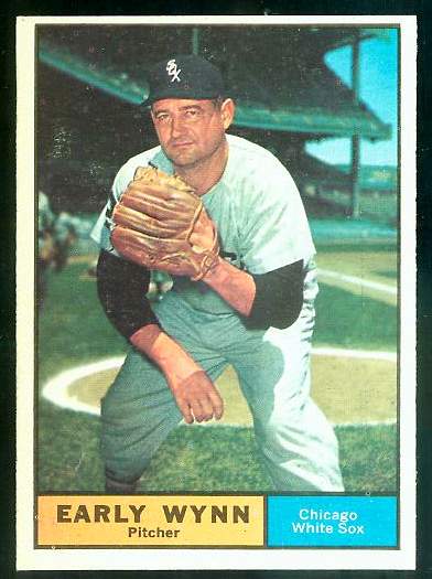 1961 Topps #455 Early Wynn [#] (White Sox) Baseball cards value