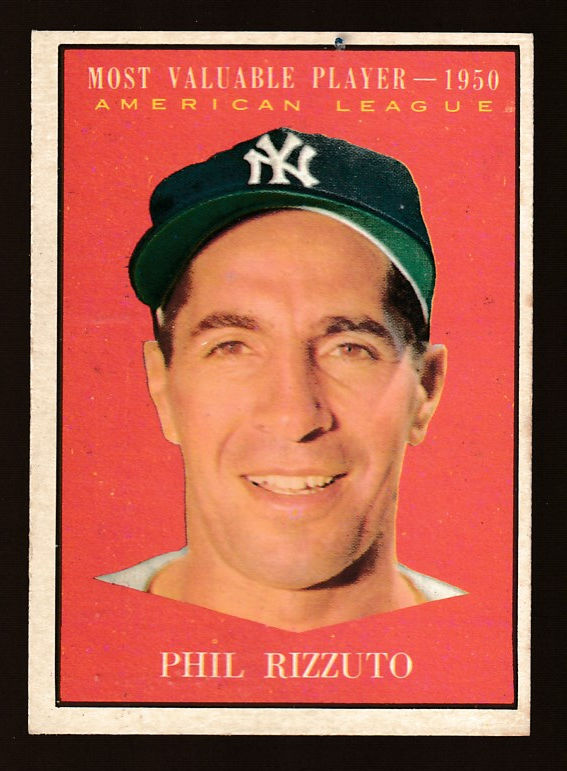 1961 Topps #471 Phil Rizzuto MVP (Yankees) Baseball cards value