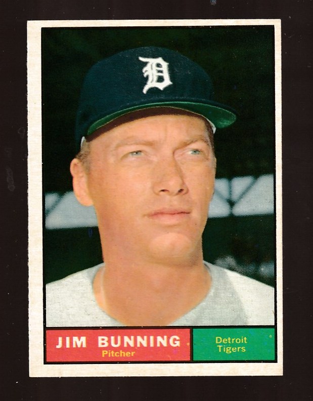 1961 Topps #490 Jim Bunning [#] (Tigers) Baseball cards value