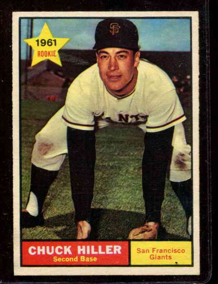 1961 Topps #538 Chuck Hiller SCARCE HIGH # (Giants) Baseball cards value