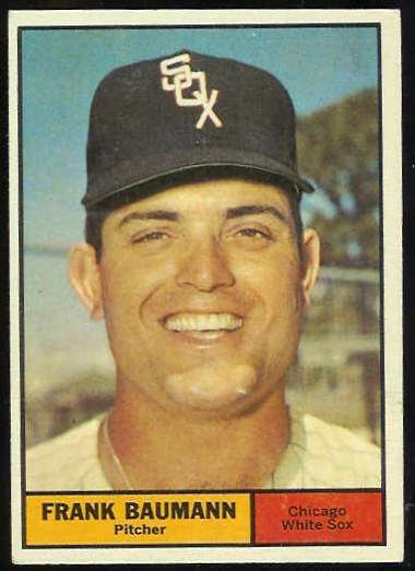 1961 Topps #550 Frank Baumann SCARCE HIGH # (White Sox) Baseball cards value