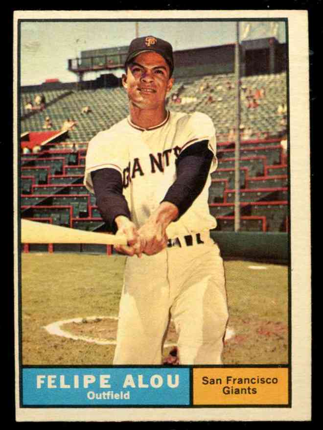 1961 Topps #565 Felipe Alou SCARCE HIGH # (Giants) Baseball cards value