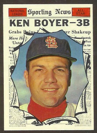 1961 Topps #573 Ken Boyer All-Star SCARCE HIGH # [#] (Cardinals) Baseball cards value