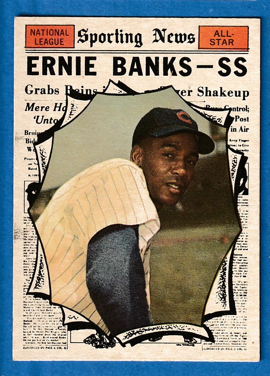 1961 Topps #575 Ernie Banks All-Star SCARCE HIGH # (Cubs) Baseball cards value